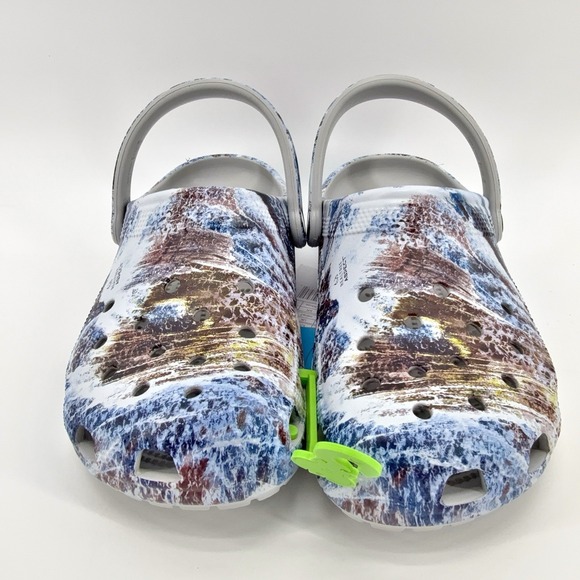 Crocs Realtree Aspect Blue Brown Atmosphere Camo Clogs‎ Womens Size 7 Shoes NWT - Picture 3 of 15